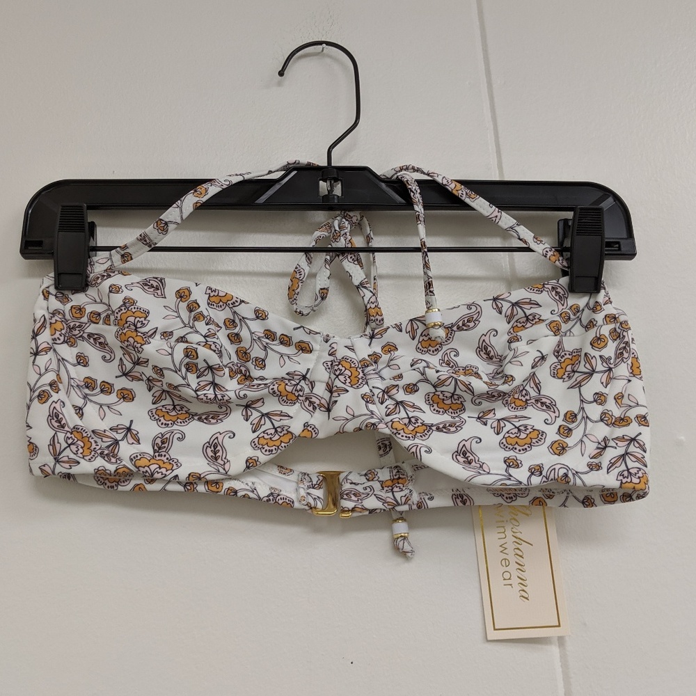 Shoshanna Floral Border Paisley Bra Top